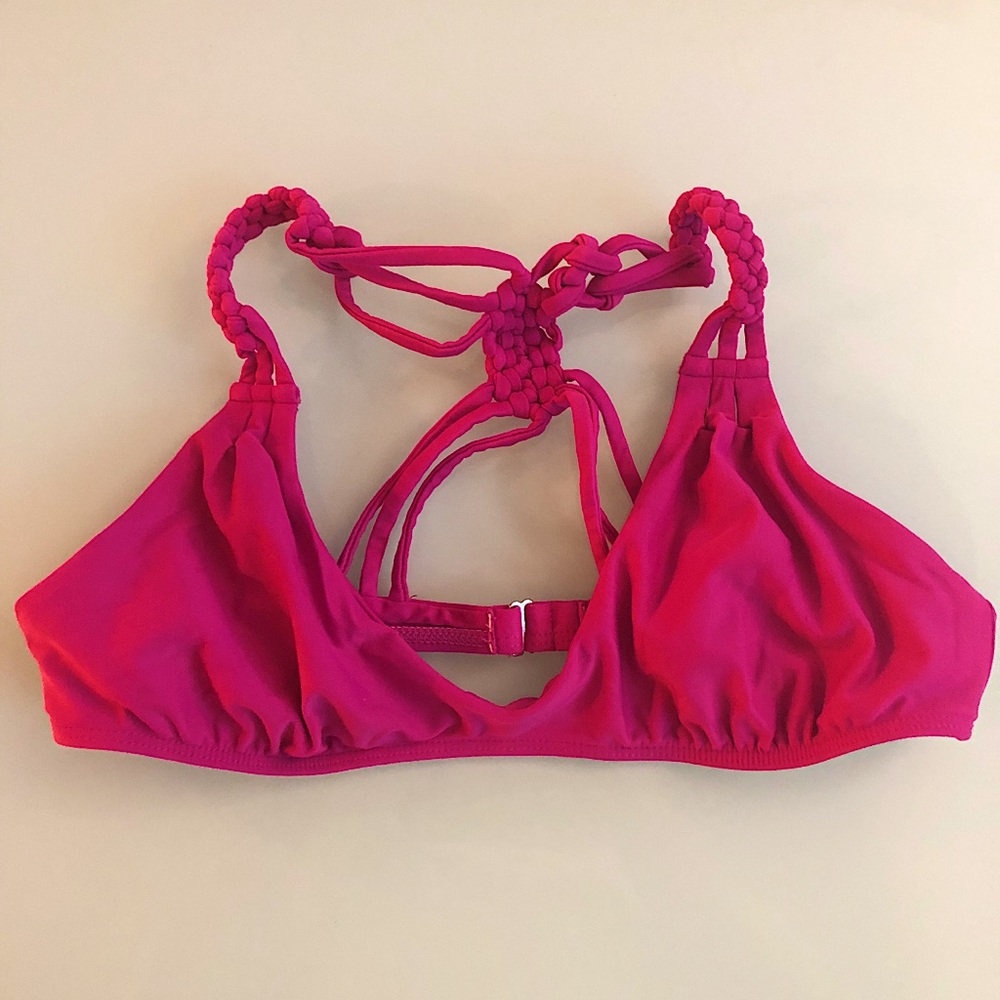 Frankie’s Bikinis Fuchsia Bikini Top sz L